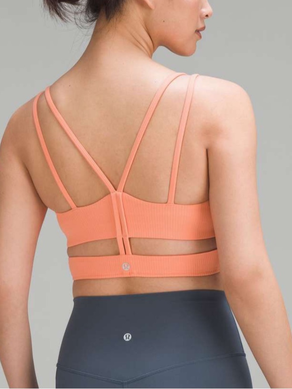 Lululemon ribbed strappy nulu yoga bra size 6